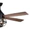 Vaxcel Huron Black and Burnished Teak Farmhouse Indoor Ceiling Fan with LED Cage Light Kit and Remote F0114 - alternate 3